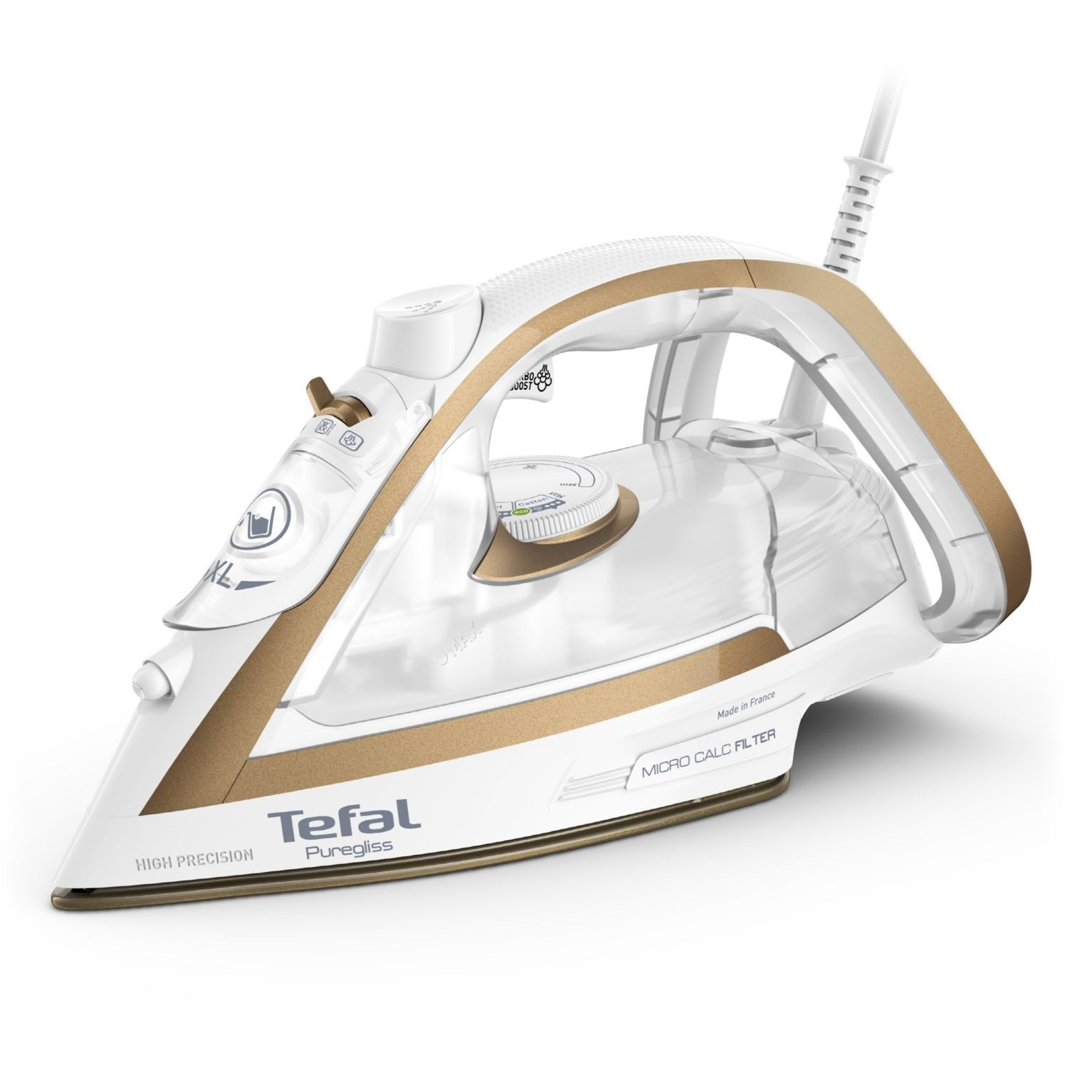 TEFAL Pure Gliss FV80420E0 dampstrygejern kobber/hvid