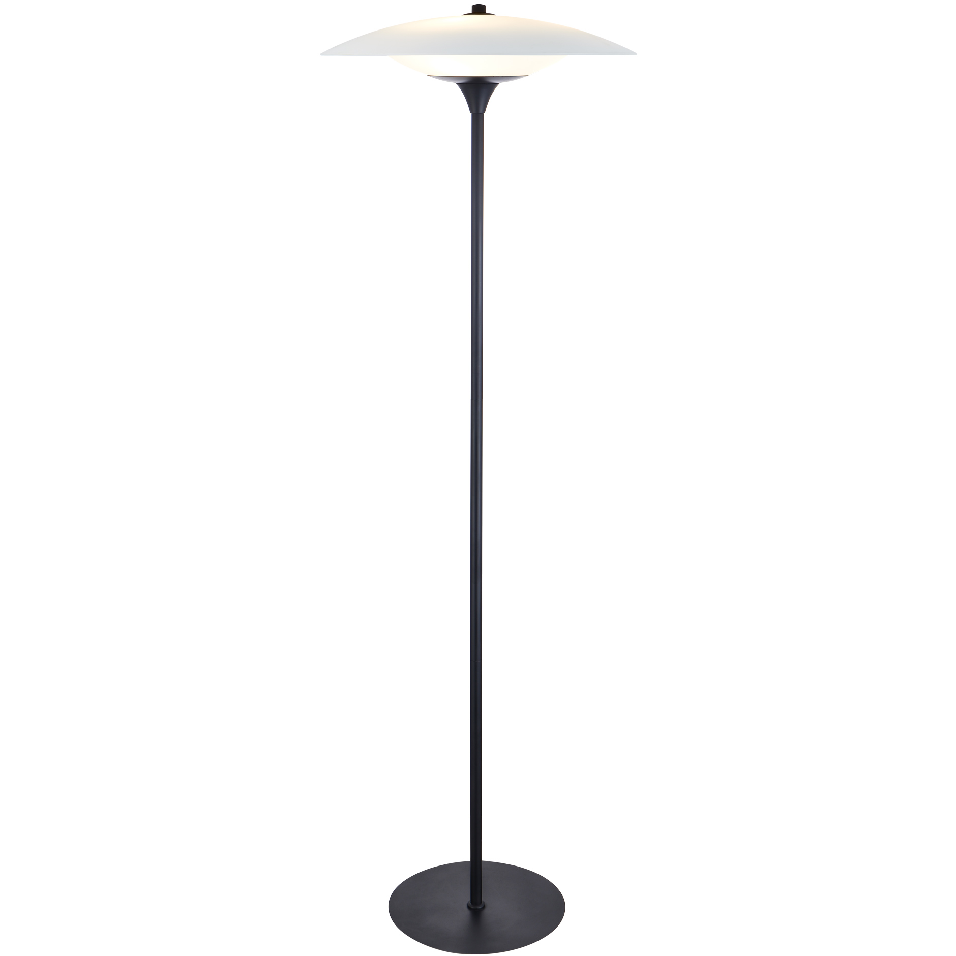 Halo Design Baroni sort/opal gulvlampe