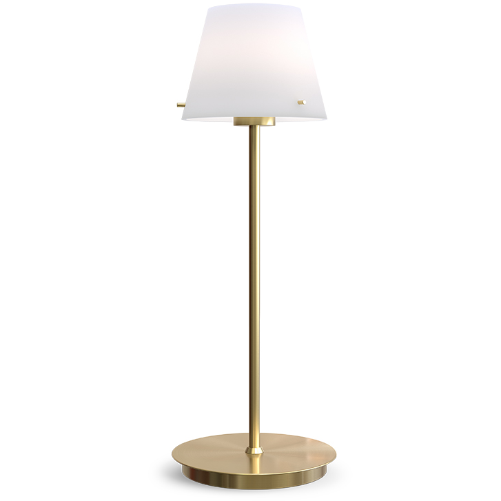 Herstal Gil satin messing bordlampe